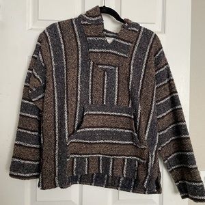 Like new Baja hoodie sweater poncho